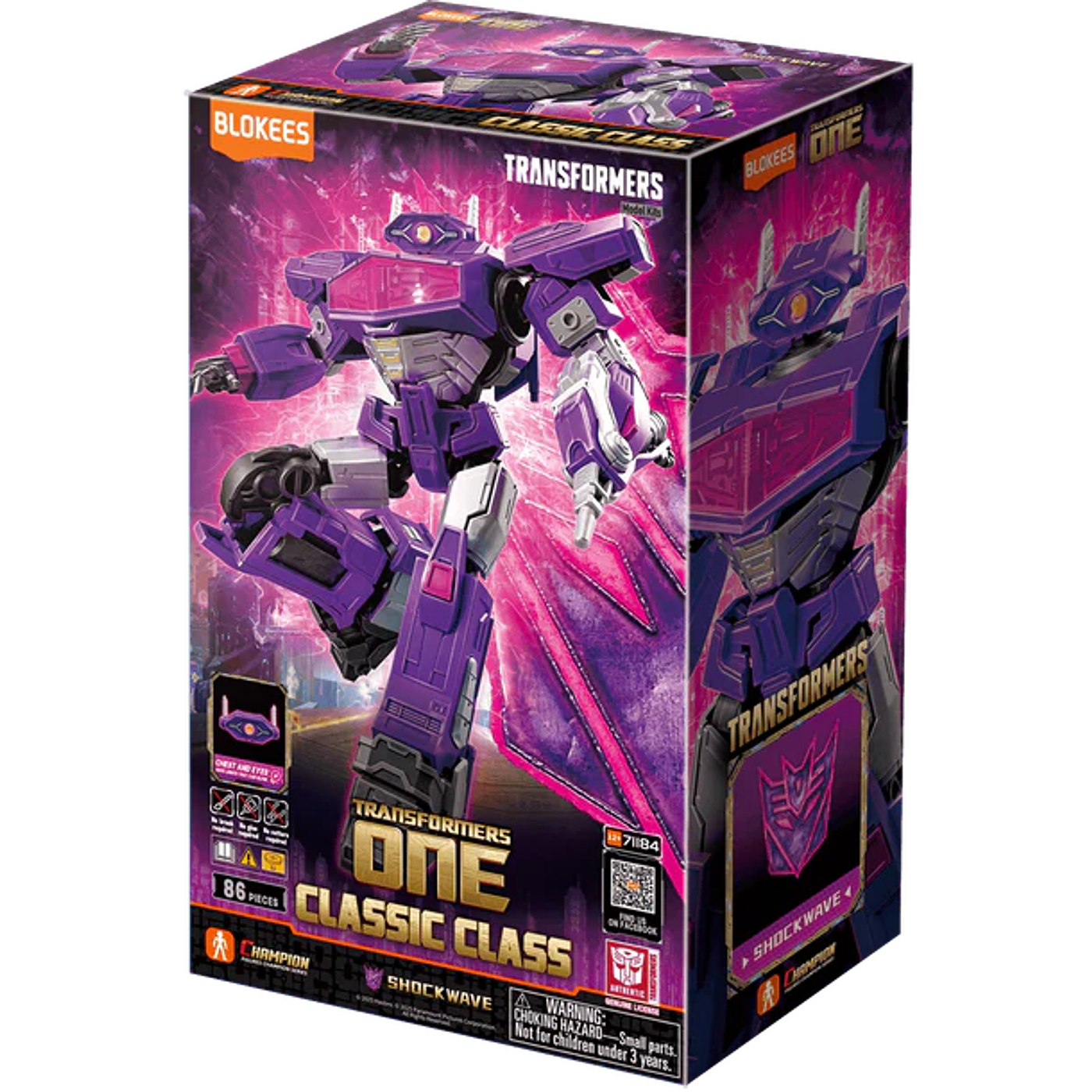 BLOKEES TRANSFORMERS ONE SHOCKWAVE CLASSIC CLASS BLOKEES