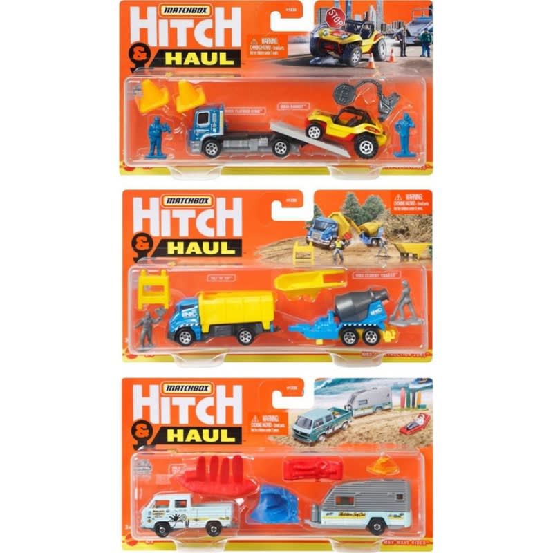 MBX Construction Zone Hitch & Haul Matchbox