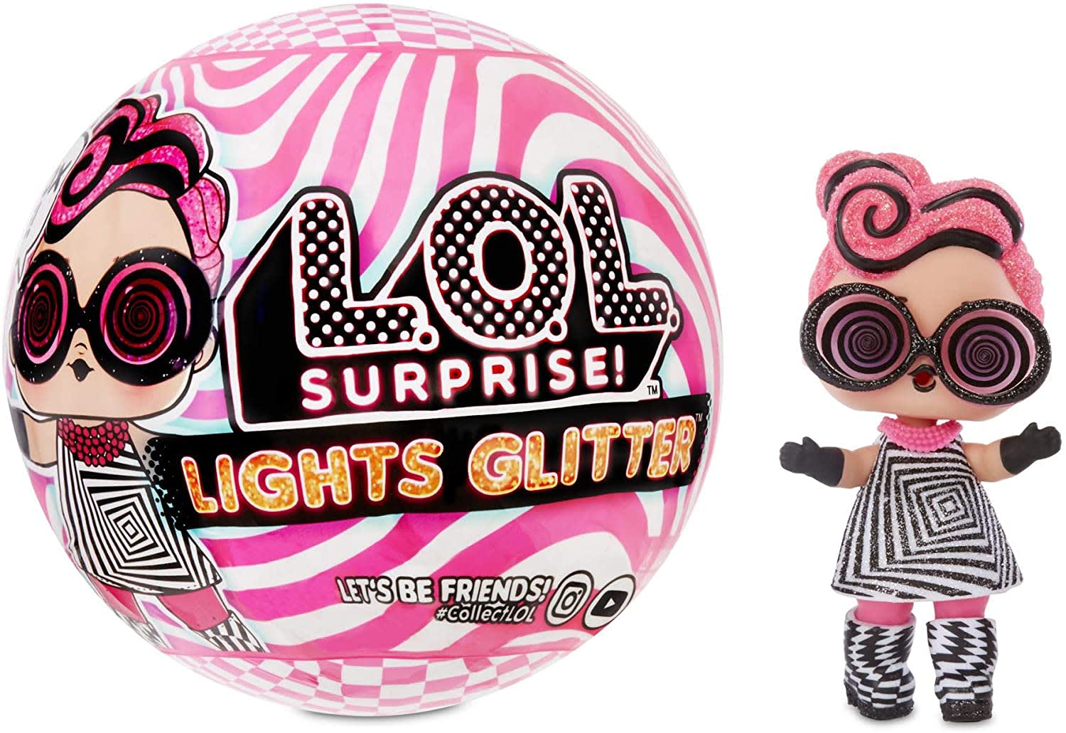 LOL SURPRISE LIGHTS GLITTER SURTIDO INTEK