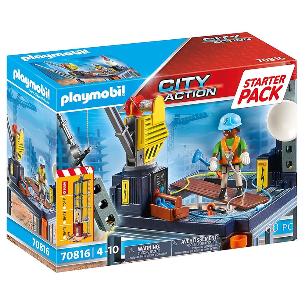PLAYMOBIL CITY ACTION SET STARTER PACK SITIO DE CONSTRUCCIÓN Juguetería Little Toys® Chile