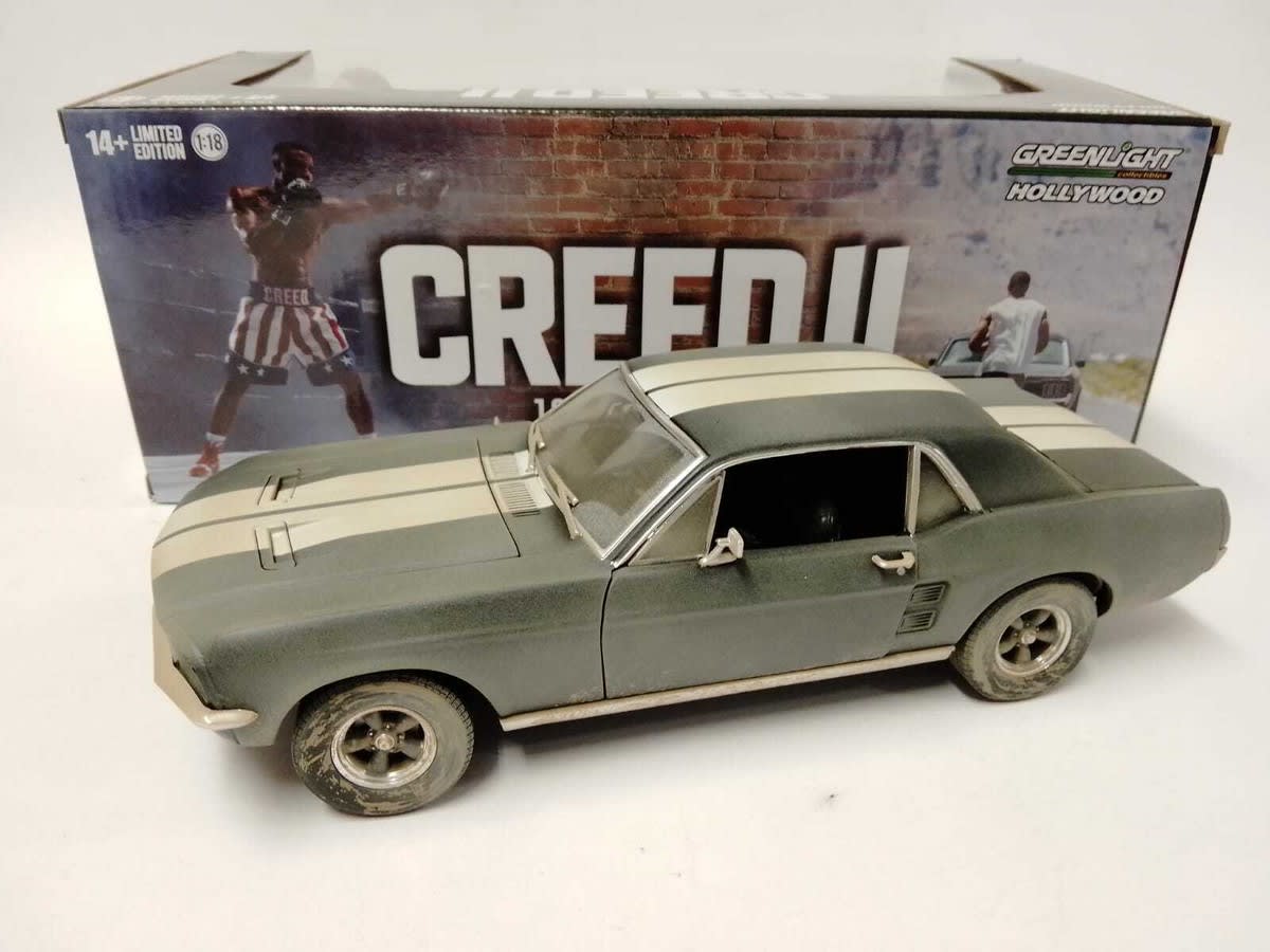1:18 CREED II 1967 FORD MUSTANG COUPE GREENLIGHT