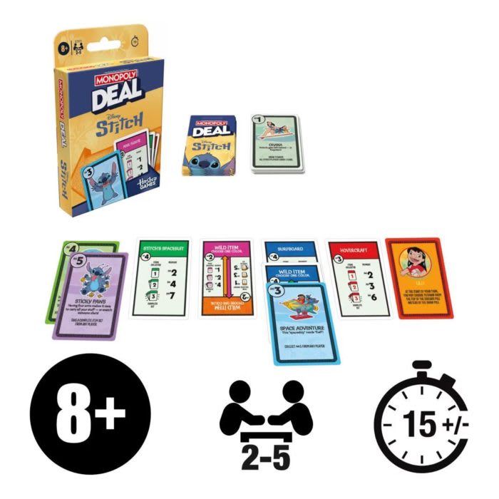 MONOPOLY DEAL STITCH HASBRO