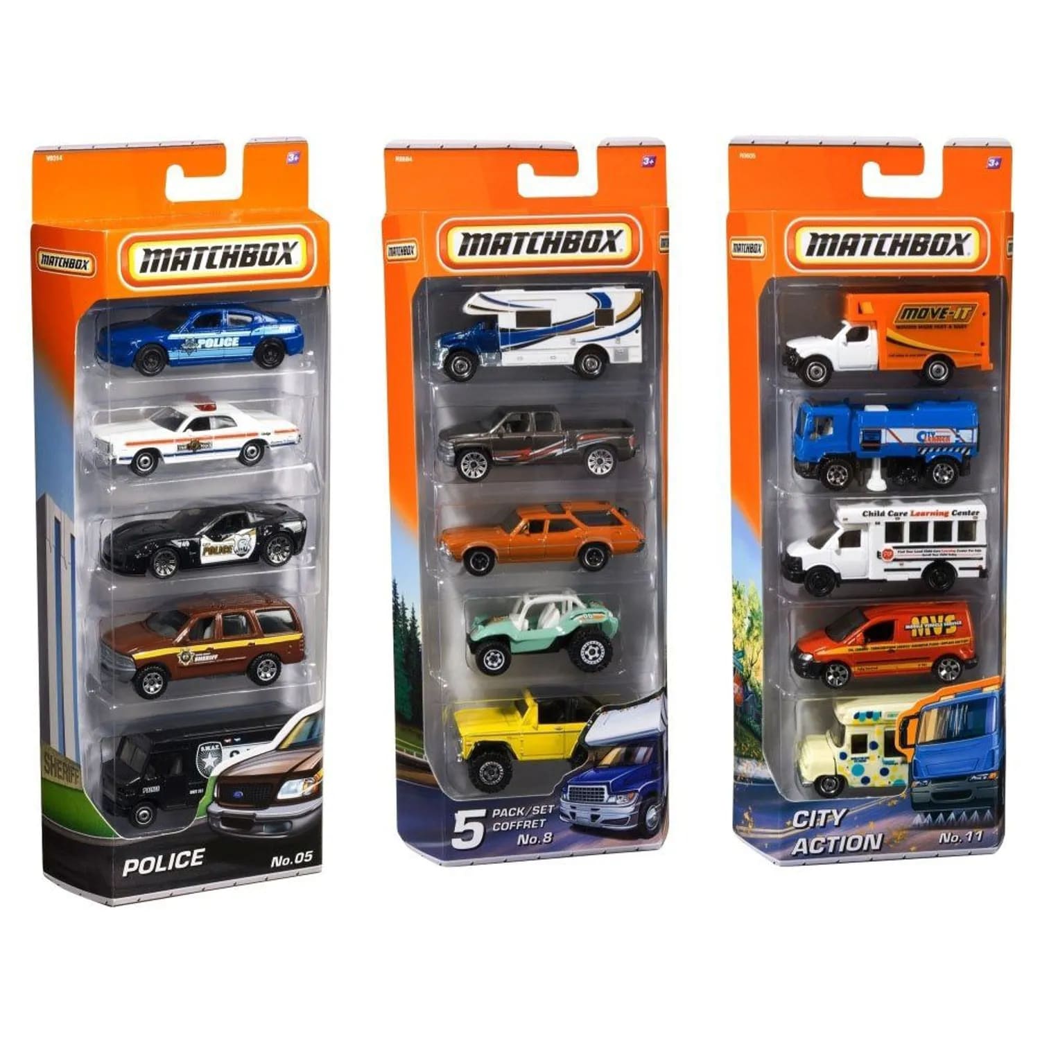MATCHBOX PAQUETE DE 5 MATTEL