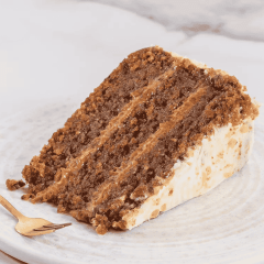 Trozo Torta Zanahoria
