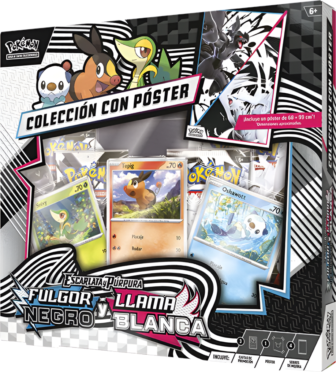 Colección con Poster Pokémon TCG: Fulgor Negro & Llama Blanca