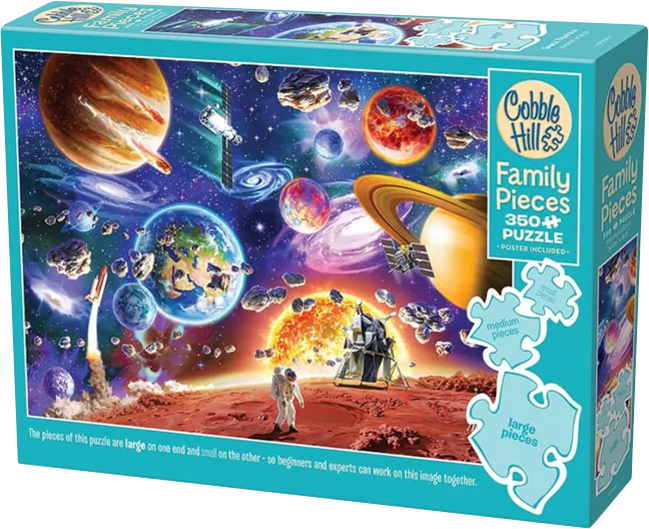 Cobble Hill 350-Piece Family Puzzle – Noah's Gathering, Mixed Sizes, Random-Cut, Made In USA