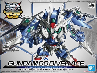Model Kit Bandai Hobby SD Cross Silhouette: Gundam 00 Diver Ace