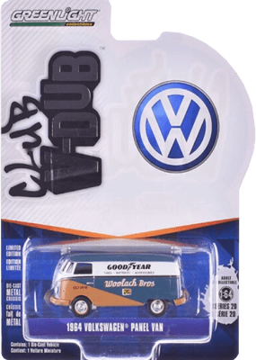 GreenLight Collectibles: 1:64 1964 Volkswagen Panel Van Club V-Dub Series 20