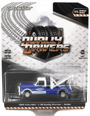 GreenLight Collectibles: 1:64 1969 Chevrolet C-30 Dually Wrecker Dually Drivers Series 151