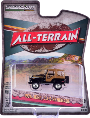 GreenLight Collectibles: 1:64 1976 Jeep CJ-5 Renegade All-Terrain Series 161