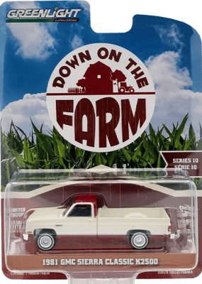 GreenLight Collectibles: 1:64 1981 GMC Sierra Classic K2500 Down on the Farm Series 10