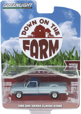 GreenLight Collectibles: 1:64 1985 GMC Sierra Classic K2500 Down on the Farm Series 91