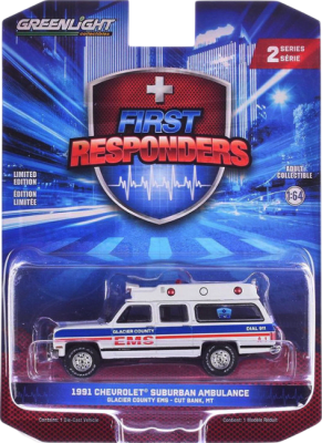 GreenLight Collectibles: 1:64 1991 Chevrolet Suburban Ambulance First Responders Series 2