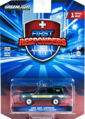 GreenLight Collectibles: 1:64 1998 Jeep Cherokee First Responders Series 1