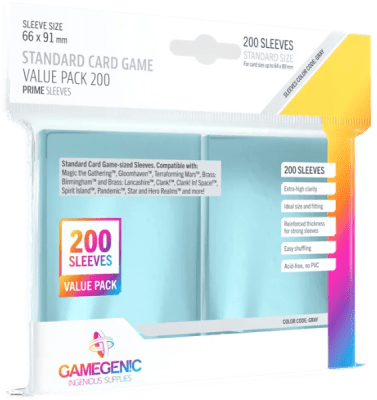 Protectores Gamegenic Value Pack Standard Prime 66x91 mm