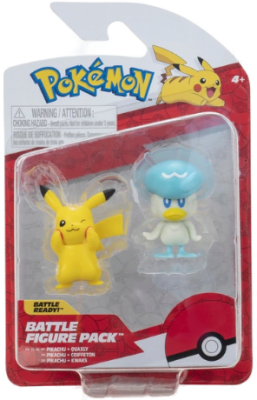 Figura Jazwarez Pokémon Battle Figure Pack Pikachu & Quaxly