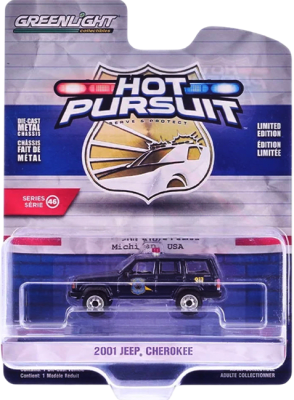 GreenLight Collectibles: 1:64 2001 Jeep Cherokee Hot Pursuit Series 46
