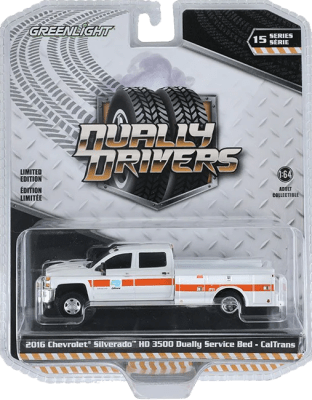 GreenLight Collectibles: 1:64 2016 Chevrolet Silverado HD 3500 Dually Drivers Series 15