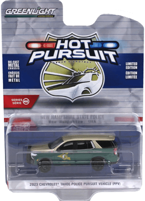 GreenLight Collectibles: 1:64 2023 Chevrolet Tahoe Police Pursuit Vehicle Hot Pursuit Series 46