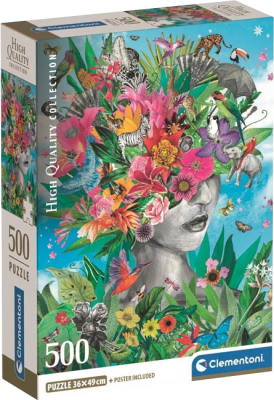 Puzzle Clementoni High Quality Collection 500 Piezas (Head in the Jungle)1