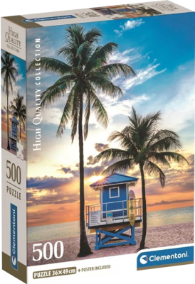 Puzzle Clementoni High Quality Collection 500 Piezas (Miami Beach)1