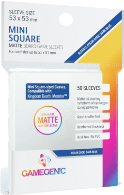Protectores Gamegenic Mini Square Matte 53x53 mm1