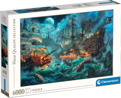 Puzzle Clementoni High Quality Collection 6000 Piezas (Pirates Battle)1