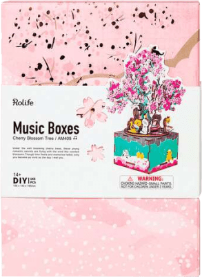 Puzzle 3D Robotime: Cherry Blossom Tree2