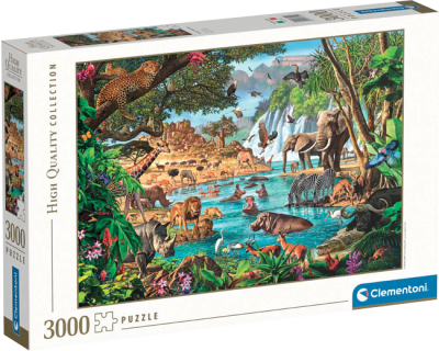 Puzzle Clementoni High Quality Collection 3000 Piezas (African Waterhole)1