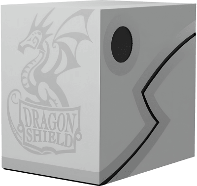 Deckbox Double Shell Dragon Shield: Ashen White