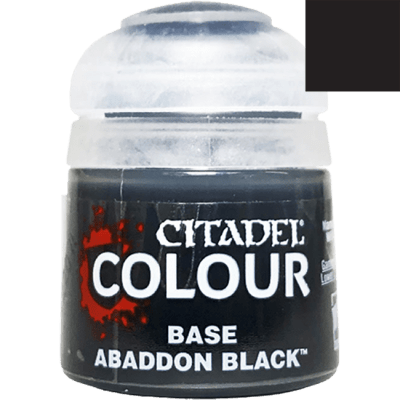 Citadel Colour Base: Abaddon Black 12ml