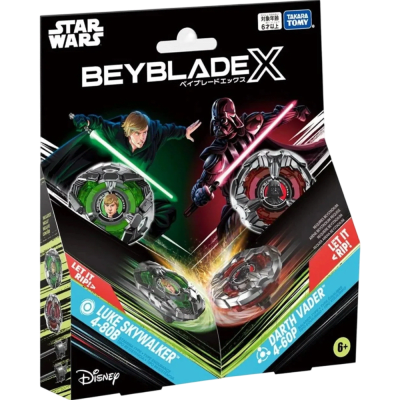 Beyblade X Luke Skywalker 4-80B / Darth Vader 4-60P1