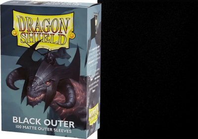 Protectores Dragon Shield Standard Matte Outer Sleeves: Black