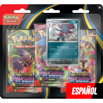 Blister Pokémon TCG: Llamaradas Fantasmales (Weavile)1