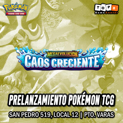 Prelanzamiento Pokémon TCG: Caos Creciente Puerto Varas - 9 de mayo