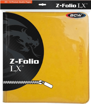 Carpeta BCW Z-Folio 12-Pocket LX (Yellow)