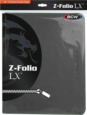 Carpeta BCW Z-Folio 12-Pocket LX (Gray)