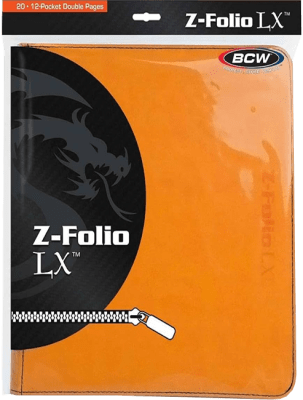 Carpeta BCW Z-Folio 12-Pocket LX (Orange)