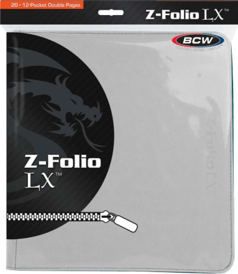 Carpeta BCW Z-Folio 12-Pocket LX (White)