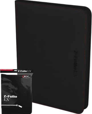 Carpeta BCW Z-Folio 9-Pocket LX (Black)