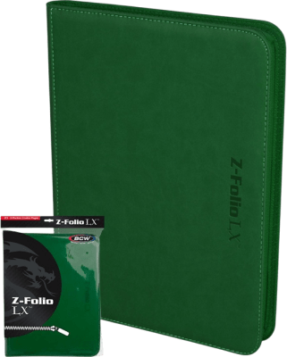 Carpeta BCW Z-Folio 9-Pocket LX (Green)