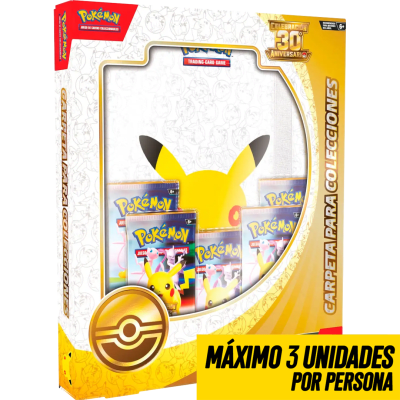 PREVENTA Carpeta para Colecciones Pokemon TCG: Celebracion 30 Aniversario1