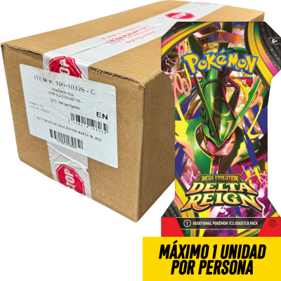 PREVENTA CASE Sleeved Booster Pokémon TCG: Mega Evolution - Delta Reign1