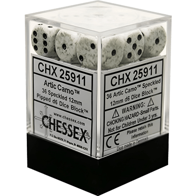 Chessex Die-6 Set Speckled 12mm (Arctic Camo)
