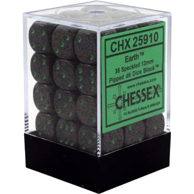 Chessex Die-6 Set Speckled 12mm (Earth)1