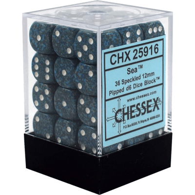 Chessex Die-6 Set Speckled 12mm (Sea)
