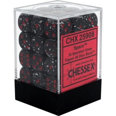 Chessex Die-6 Set Speckled 12mm (Space)