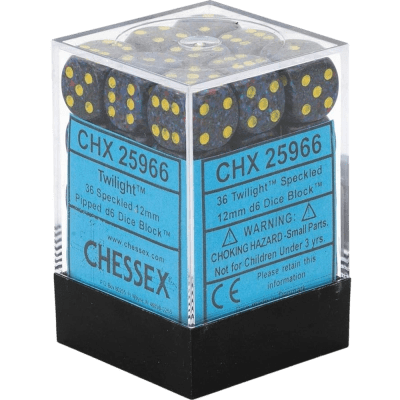 Chessex Die-6 Set Speckled 12mm (Twilight)1