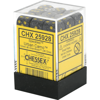 Chessex Die-6 Set Speckled 12mm (Urban Camo)1