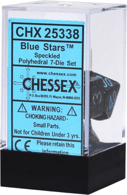 Chessex Die Rol Set Speckled (Blue Stars)1